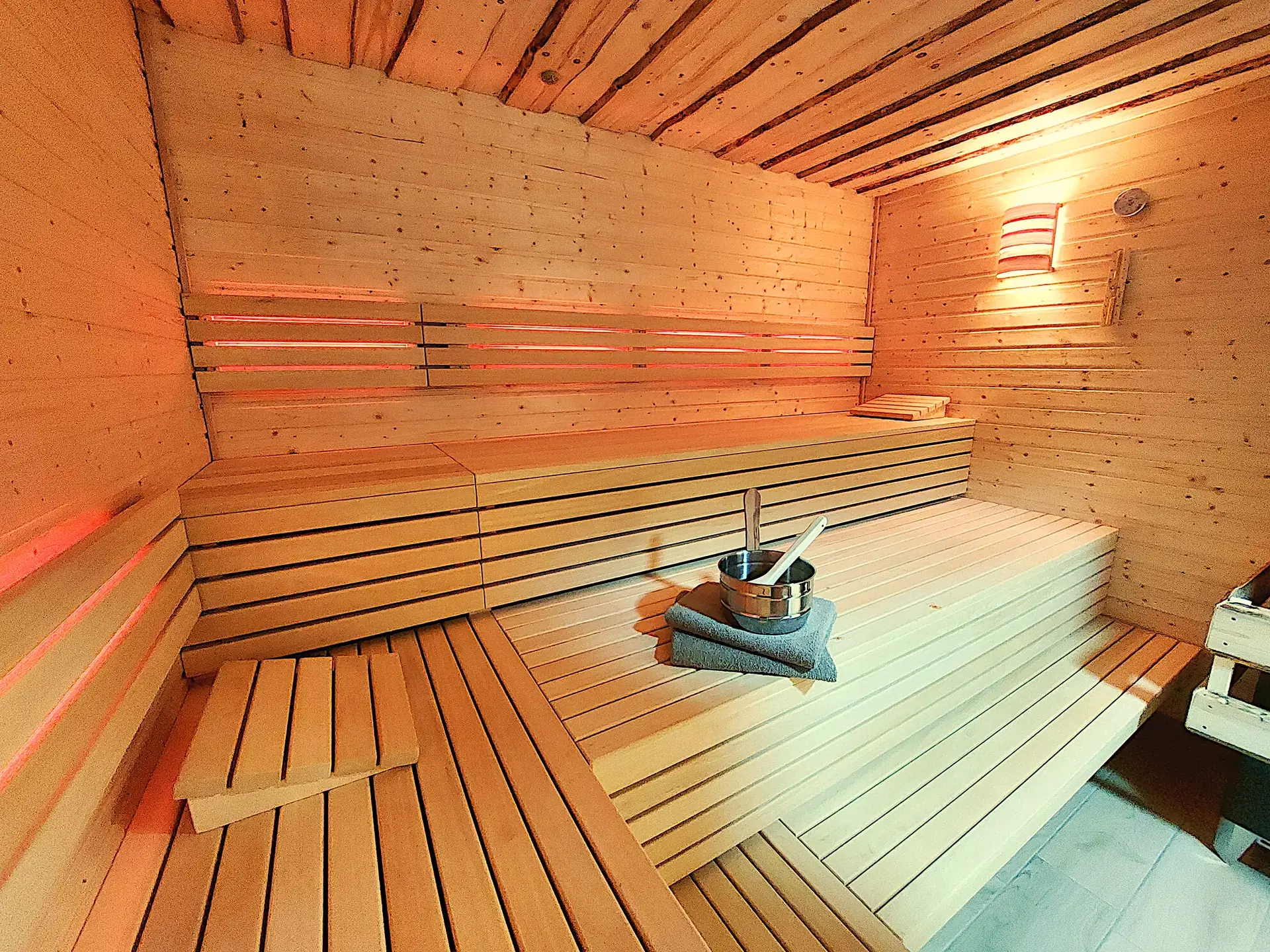 Sauna auf dem Campingplatz Liebeslaube