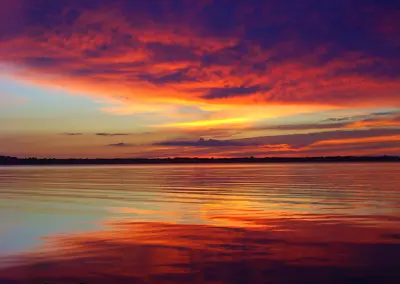 Sonnenuntergang über der Wohlenberger Wiek