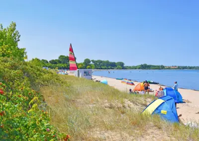 Strandabschnitt nach der Rezeption