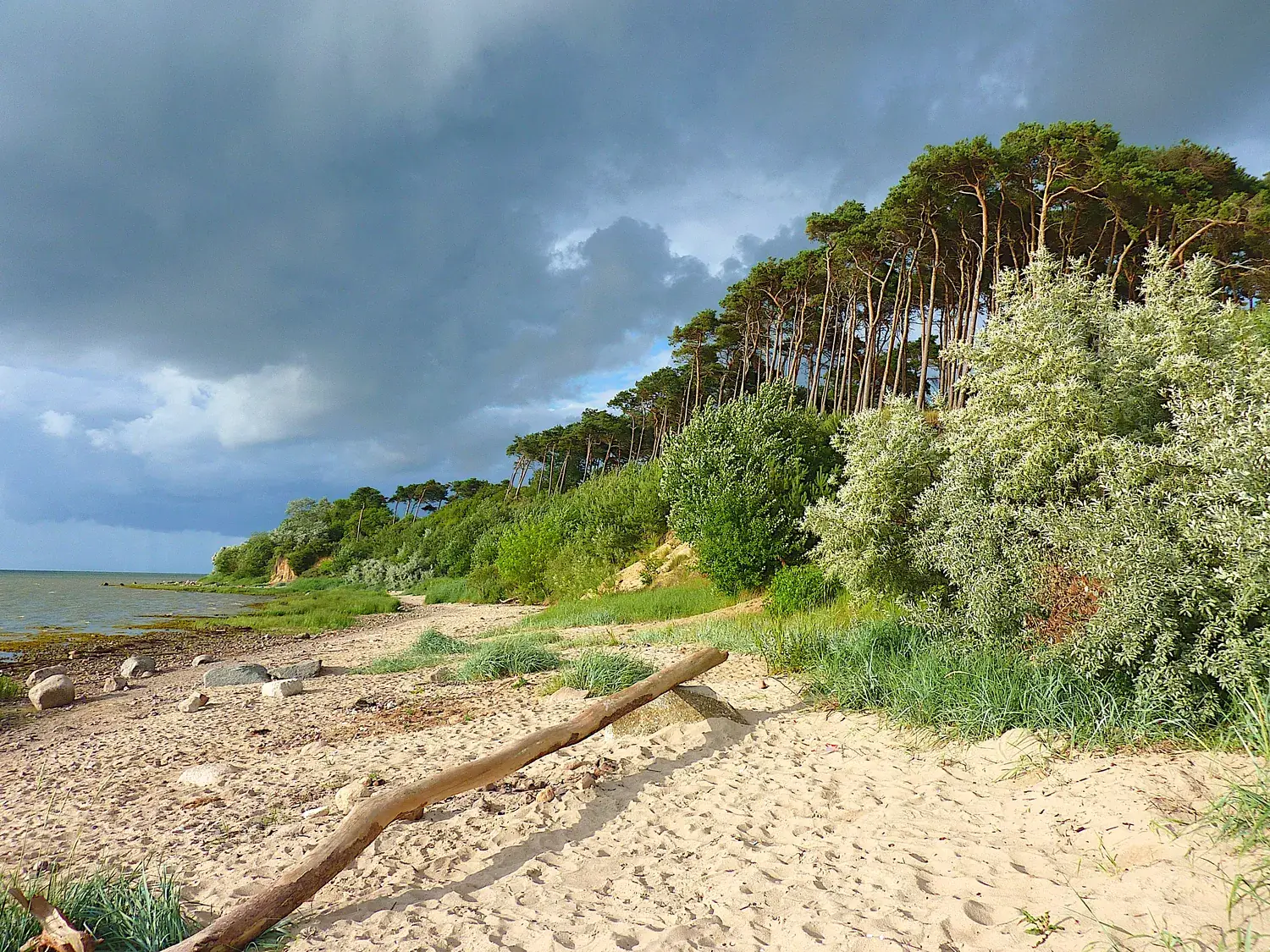 Strandweg an der Ostsee Richtung Hohen Wieschendorf